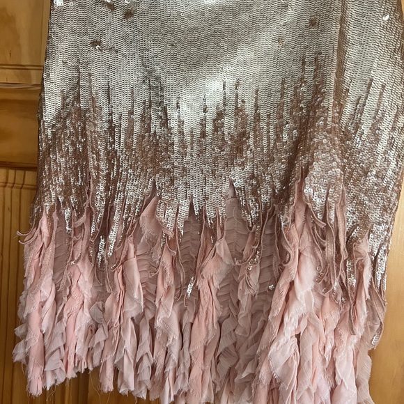 NWT Zara sequins and chiffon skirt size Lrg - Picture 3 of 10